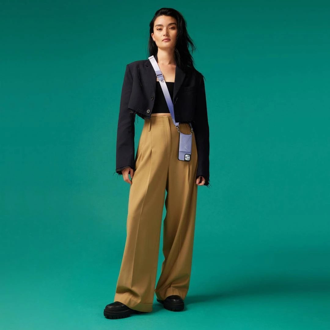 Bandolier Plain Leather IPhone 13 IPhone 13 Pro IPhone 13 Pro Max For Women Lavender/silver X Iphone 13 4 Bandolier Plain Leather IPhone 13 IPhone 13 Pro IPhone 13 Pro Max For Women Lavender/silver X Iphone 13 - Image 4