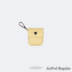 Bandolier Faux Fur Plain Logo Tech Accessories For Women Butter Yellow/silver X Airpod Pro -Bandolier Online Shop org 2536