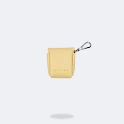 Bandolier Faux Fur Plain Logo Tech Accessories For Women Butter Yellow/silver X Airpod Pro -Bandolier Online Shop org 2539