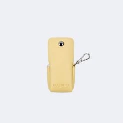Bandolier Faux Fur Plain Logo Tech Accessories For Women Butter Yellow/silver X Airpod Pro -Bandolier Online Shop org 2540