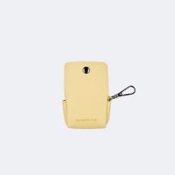 Bandolier Faux Fur Plain Logo Tech Accessories For Women Butter Yellow/silver X Airpod Pro -Bandolier Online Shop org 2546
