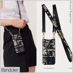 Bandolier Unisex Leather IPhone 13 IPhone 13 Mini IPhone 13 Pro For Women Print/gold X Iphone 13 Pro