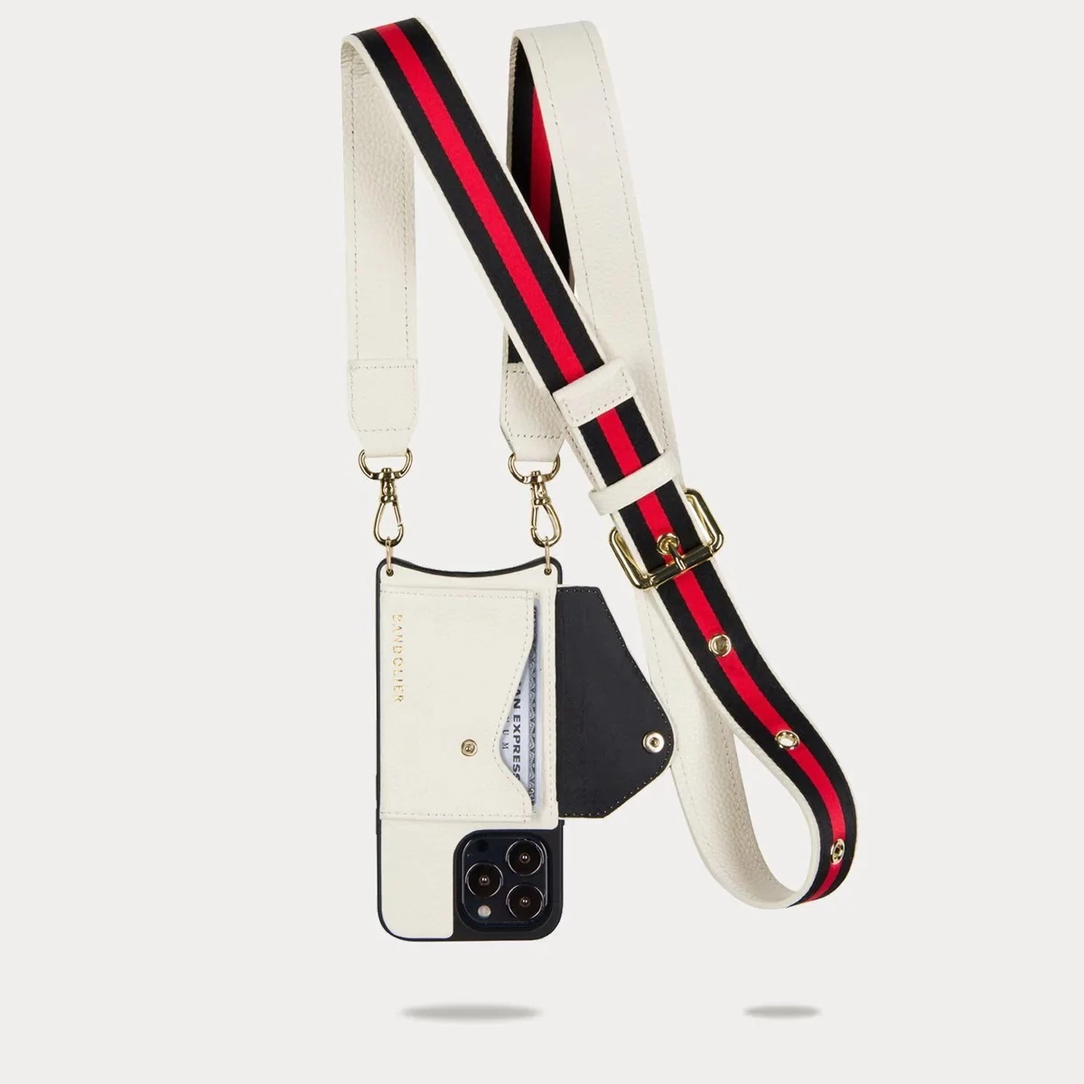 Bandolier Unisex Plain Leather IPhone 13 IPhone 13 Mini IPhone 13 Pro For Women Ivory/gold X Iphone 13 5 Bandolier Unisex Plain Leather IPhone 13 IPhone 13 Mini IPhone 13 Pro For Women Ivory/gold X Iphone 13 - Image 5