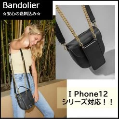 Bandolier Plain Leather IPhone 8 IPhone 8 Plus IPhone X IPhone XS For Women Black/gold X Iphone 12/12 Pro -Bandolier Online Shop org 2643