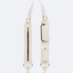 Bandolier Unisex Plain Leather Smart Phone Cases For Women Ivory/gold X One Size -Bandolier Online Shop org 2653