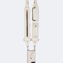 Bandolier Unisex Plain Leather Smart Phone Cases For Women Ivory/gold X One Size -Bandolier Online Shop org 2654