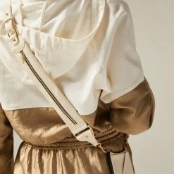 Bandolier Unisex Plain Leather Smart Phone Cases For Women Ivory/gold X One Size -Bandolier Online Shop org 2659