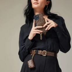 Bandolier 2021 SS Leopard Patterns Leather Logo IPhone 11 Pro For Women Dark Leopard/gold X Iphone 11 Pro Max -Bandolier Online Shop org 2665