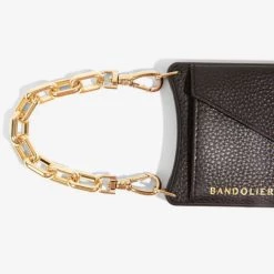 Bandolier Chain Plain Leather Logo IPhone 13 IPhone 13 Mini For Women Black/gold X Iphone13 Mini -Bandolier Online Shop org 2672