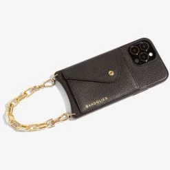 Bandolier Chain Plain Leather Logo IPhone 13 IPhone 13 Mini For Women Black/gold X Iphone13 Mini -Bandolier Online Shop org 2674