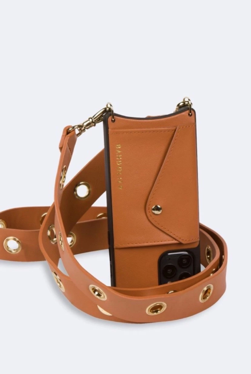 Bandolier Plain Leather IPhone 8 Plus IPhone XS IPhone XS Max For Women Taupe/gold X Iphone 12/12 Pro 4 Bandolier Plain Leather IPhone 8 Plus IPhone XS IPhone XS Max For Women Taupe/gold X Iphone 12/12 Pro - Image 4