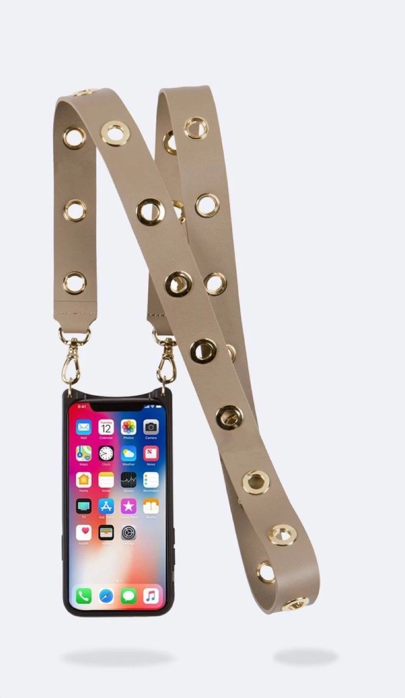 Bandolier Plain Leather IPhone 8 Plus IPhone XS IPhone XS Max For Women Taupe/gold X Iphone 12/12 Pro 11 Bandolier Plain Leather IPhone 8 Plus IPhone XS IPhone XS Max For Women Taupe/gold X Iphone 12/12 Pro - Image 11