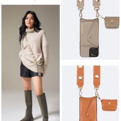 Bandolier Plain Leather IPhone 8 Plus IPhone XS IPhone XS Max For Women Taupe/air Pod Regular X Iphone 12/12 Pro