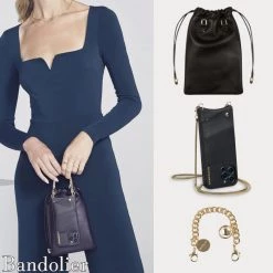 Bandolier Chain Plain Leather Co-ord IPhone 8 IPhone 8 Plus IPhone X For Women Black/gold X Iphone 12 Pro Max