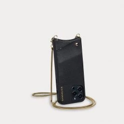 Bandolier Chain Plain Leather Co-ord IPhone 8 IPhone 8 Plus IPhone X For Women Black/gold X Iphone 12 Pro Max -Bandolier Online Shop org 2736
