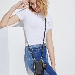 Bandolier SARAH 2020-21FW Plain Leather IPhone 8 IPhone 8 Plus IPhone X IPhone XS For Women Black Gold/airpod Pro X Iphone 13 Pro -Bandolier Online Shop org 2789