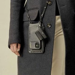 Bandolier SARAH 2020-21FW Plain Leather IPhone 8 IPhone 8 Plus IPhone X IPhone XS For Women Black Gold/airpod Pro X Iphone 13 Pro -Bandolier Online Shop org 2792