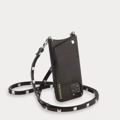 Bandolier SARAH 2020-21FW Plain Leather IPhone 8 IPhone 8 Plus IPhone X IPhone XS For Women Black Gold/airpod Pro X Iphone 13 Pro -Bandolier Online Shop org 2794