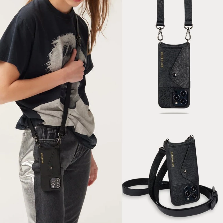 Bandolier Plain Leather IPhone 8 IPhone 8 Plus IPhone XS IPhone XS Max For Women Mauve/silver X Iphone 12 Pro Max 6 Bandolier Plain Leather IPhone 8 IPhone 8 Plus IPhone XS IPhone XS Max For Women Mauve/silver X Iphone 12 Pro Max - Image 6