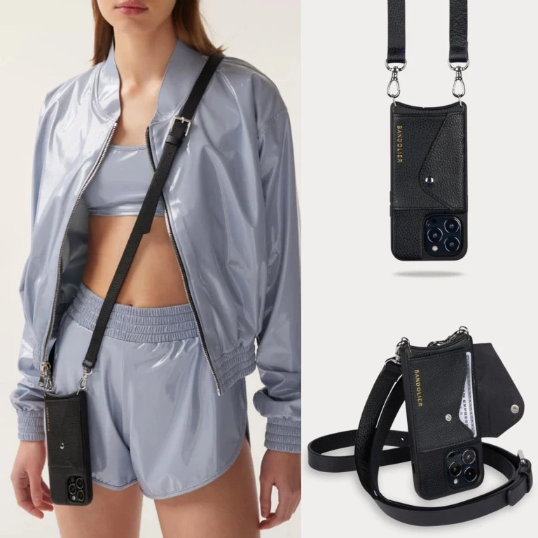 Bandolier Plain Leather IPhone 8 IPhone 8 Plus IPhone XS IPhone XS Max For Women Mauve/silver X Iphone 12 Pro Max 8 Bandolier Plain Leather IPhone 8 IPhone 8 Plus IPhone XS IPhone XS Max For Women Mauve/silver X Iphone 12 Pro Max - Image 8