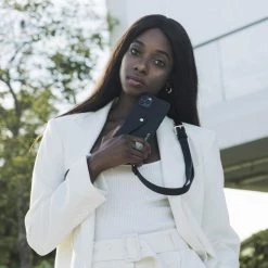 Bandolier 2019-20FW Leather IPhone 8 IPhone 8 Plus IPhone X IPhone XS For Women Black Gold Stock Check Required X Iphone 11 -Bandolier Online Shop org 2821