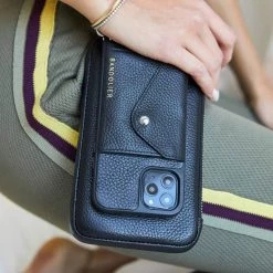 Bandolier 2019-20FW Leather IPhone 8 IPhone 8 Plus IPhone X IPhone XS For Women Black Gold Stock Check Required X Iphone 11 -Bandolier Online Shop org 2827