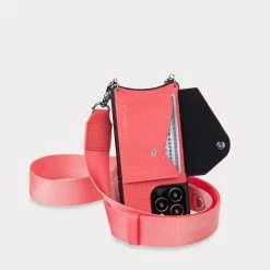 Bandolier Plain Leather IPhone 13 IPhone 13 Pro IPhone 13 Pro Max For Women Coral/silver X Iphone 12 Pro Max -Bandolier Online Shop org 2859