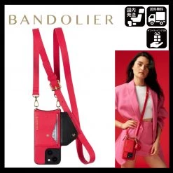 Bandolier Unisex Plain Leather Logo IPhone 13 IPhone 13 Mini For Women Poppy Red X Iphone12pro
