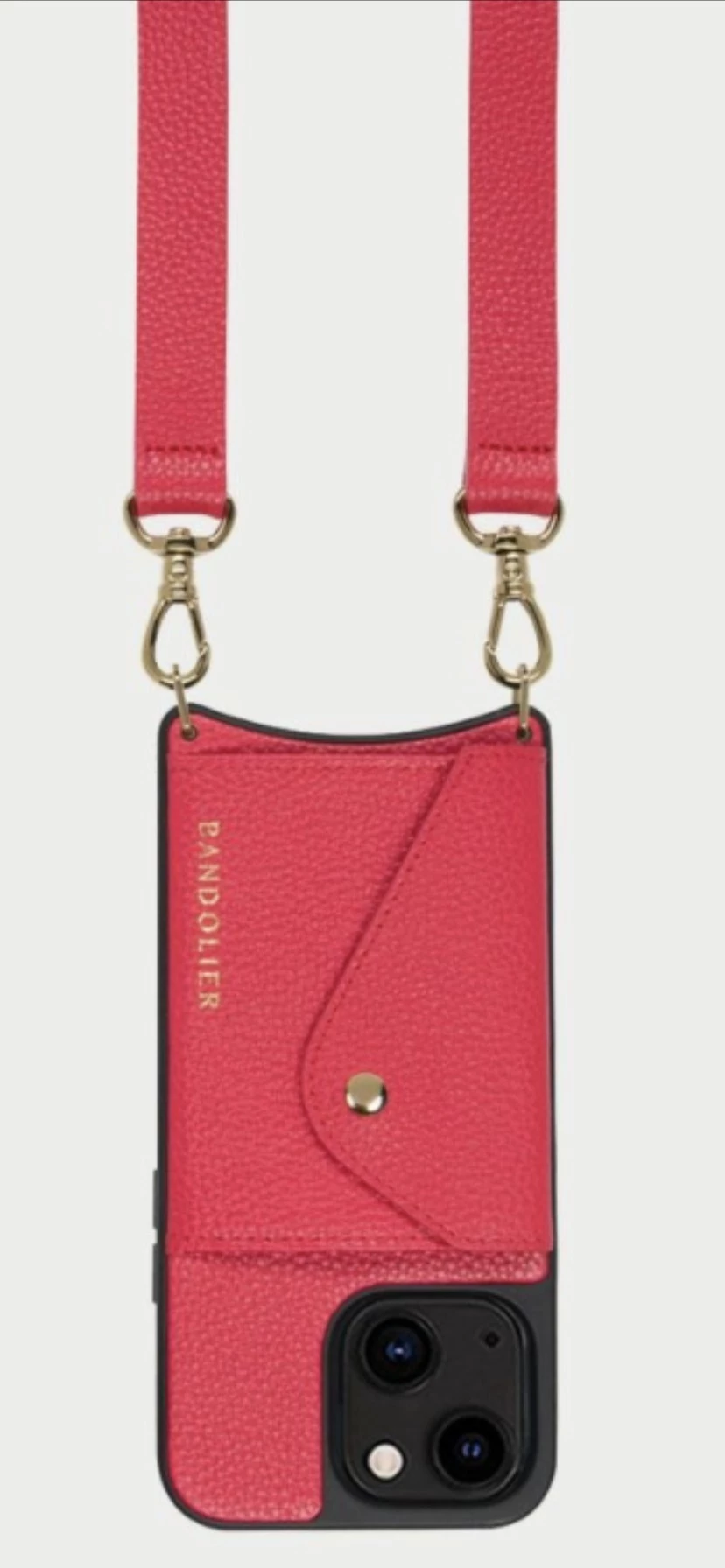 Bandolier Unisex Plain Leather Logo IPhone 13 IPhone 13 Mini For Women Poppy Red X Iphone12pro 6 Bandolier Unisex Plain Leather Logo IPhone 13 IPhone 13 Mini For Women Poppy Red X Iphone12pro - Image 6