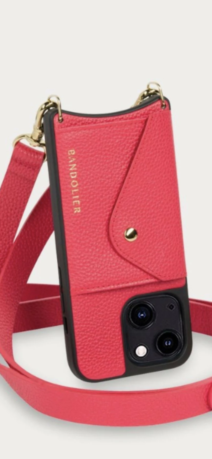 Bandolier Unisex Plain Leather Logo IPhone 13 IPhone 13 Mini For Women Poppy Red X Iphone12pro 7 Bandolier Unisex Plain Leather Logo IPhone 13 IPhone 13 Mini For Women Poppy Red X Iphone12pro - Image 7