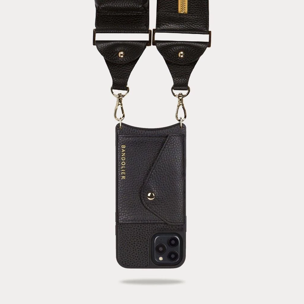 Bandolier Unisex Plain Leather IPhone 8 Plus IPhone XS IPhone XS Max For Women Black/gold X 13 6 Bandolier Unisex Plain Leather IPhone 8 Plus IPhone XS IPhone XS Max For Women Black/gold X 13 - Image 6