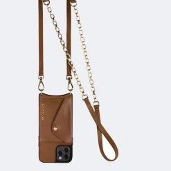 Bandolier 2021 SS Plain Leather IPhone 8 IPhone 8 Plus IPhone X IPhone XS For Women Sienna/gold X Iphone 12 Mini -Bandolier Online Shop org 2944