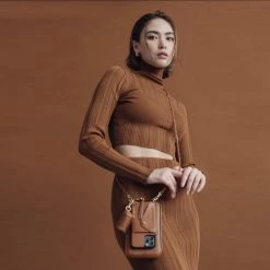 Bandolier 2021 SS Plain Leather IPhone 8 IPhone 8 Plus IPhone X IPhone XS For Women Sienna/gold X Iphone 12 Mini -Bandolier Online Shop org 2951