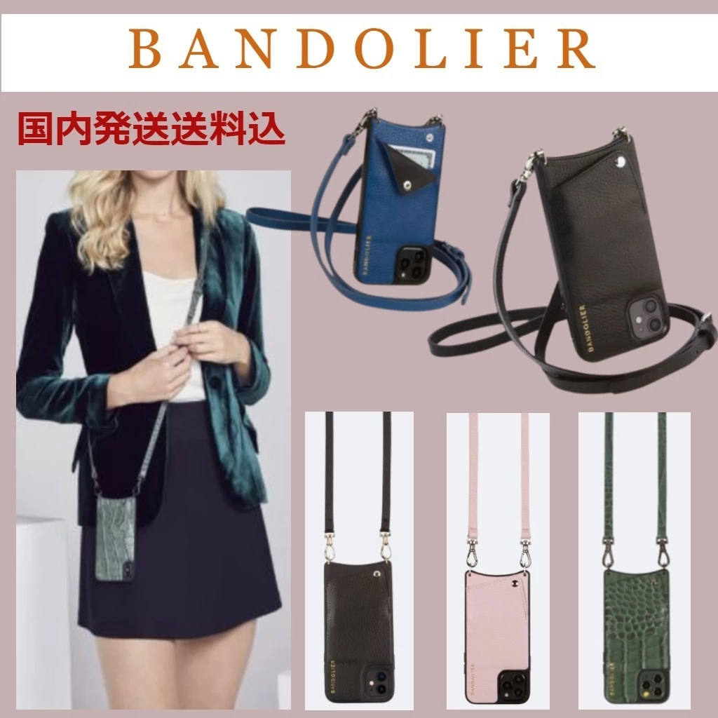 Bandolier EMMA 2020-21FW Plain Leather Smart Phone Cases For Women Metallic Pink/silver X Iphone 11promax 1 Bandolier EMMA 2020-21FW Plain Leather Smart Phone Cases For Women Metallic Pink/silver X Iphone 11promax