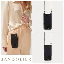Bandolier Plain Leather IPhone 8 IPhone X IPhone XS IPhone XS Max For Women Black/pewter X Iphone 12 Pro Max