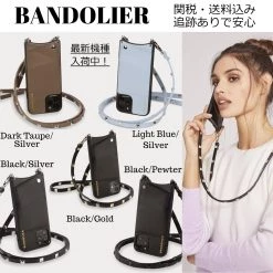 Bandolier SARAH Studded Street Style Leather IPhone 8 IPhone 8 Plus IPhone X For Women Black/gold X Iphone Xs Max