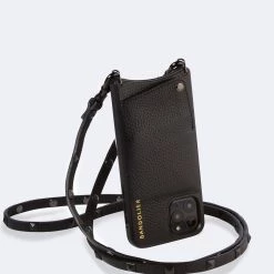 Bandolier SARAH Studded Street Style Leather IPhone 8 IPhone 8 Plus IPhone X For Women Black/gold X Iphone Xs Max -Bandolier Online Shop org 3123