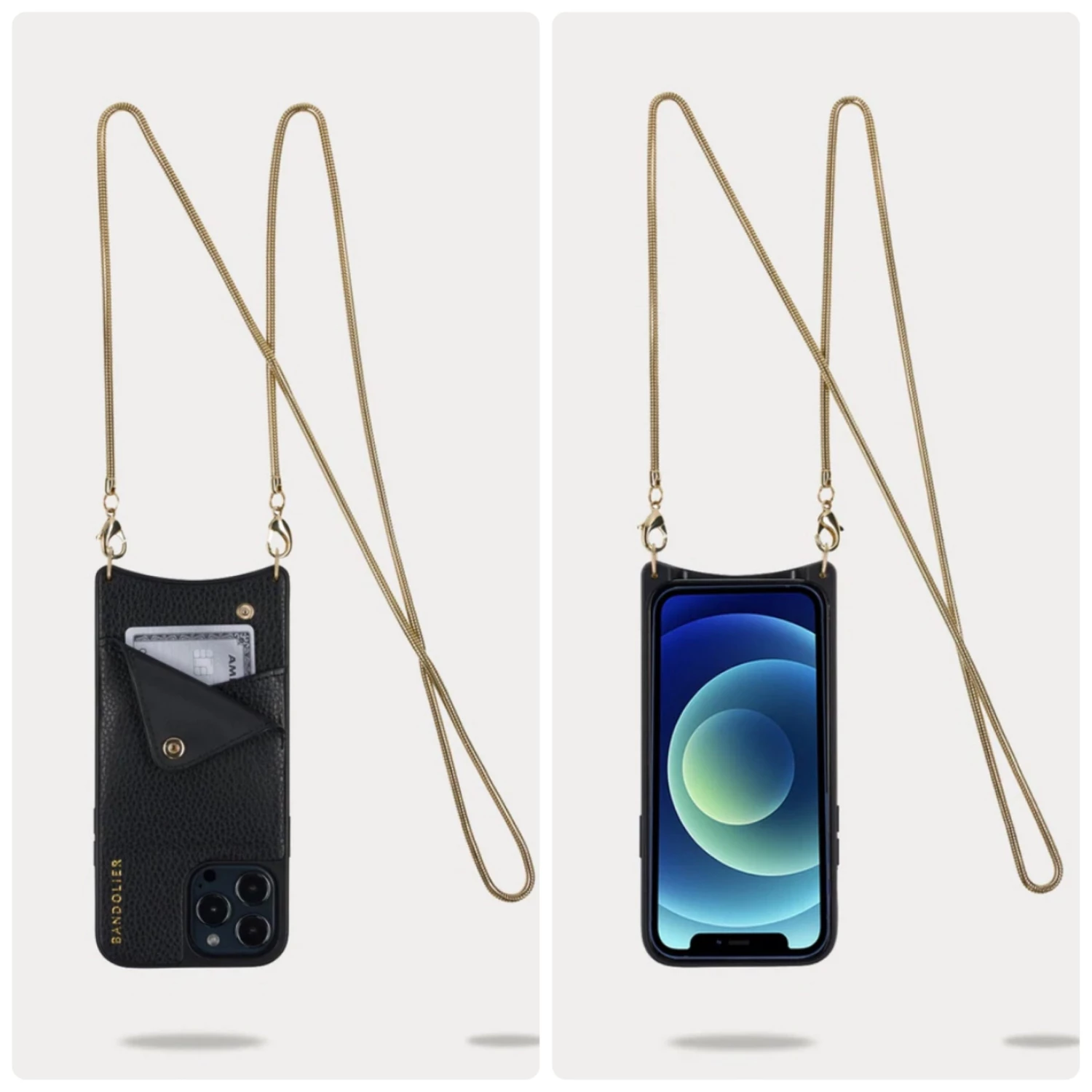 Bandolier Plain Leather IPhone 8 IPhone X IPhone XS IPhone XS Max For Women Black/pewter X Iphone 12 Pro Max 4 Bandolier Plain Leather IPhone 8 IPhone X IPhone XS IPhone XS Max For Women Black/pewter X Iphone 12 Pro Max - Image 4