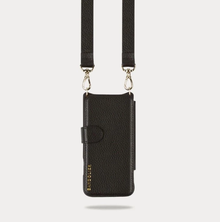 Bandolier Unisex Street Style Plain Leather IPhone 8 IPhone 8 Plus For Women Black/gold X Iphone 13 Pro 2 Bandolier Unisex Street Style Plain Leather IPhone 8 IPhone 8 Plus For Women Black/gold X Iphone 13 Pro - Image 2