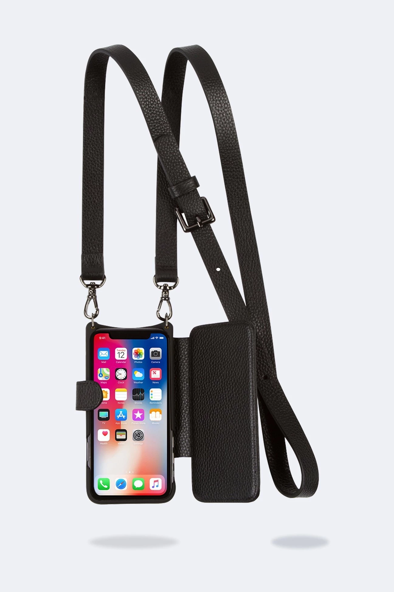 Bandolier Unisex Street Style Plain Leather IPhone 8 IPhone 8 Plus For Women Black/gold X Iphone 13 Pro 10 Bandolier Unisex Street Style Plain Leather IPhone 8 IPhone 8 Plus For Women Black/gold X Iphone 13 Pro - Image 10