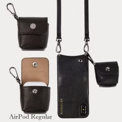 Bandolier Plain Leather Smart Phone Cases For Women Black/silver X Airpod Regular 19 Bandolier Plain Leather Smart Phone Cases For Women Black/silver X Airpod Regular -Bandolier Online Shop org 3164