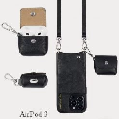 Bandolier Plain Leather Smart Phone Cases For Women Black/silver X Airpod Regular 23 Bandolier Plain Leather Smart Phone Cases For Women Black/silver X Airpod Regular -Bandolier Online Shop org 3168