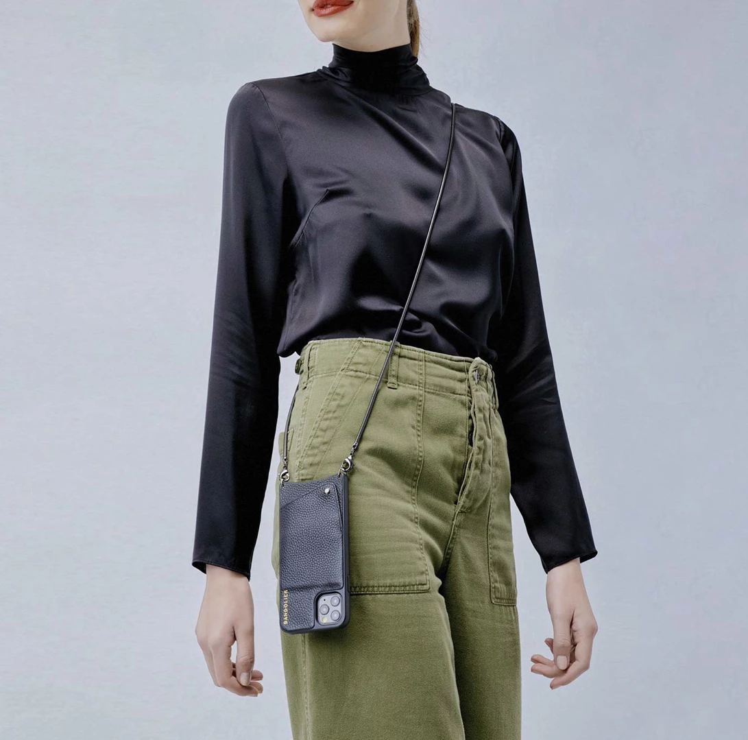 Bandolier Plain Leather IPhone 8 IPhone X IPhone XS IPhone XS Max For Women Black/pewter X Iphone 12 Pro Max 12 Bandolier Plain Leather IPhone 8 IPhone X IPhone XS IPhone XS Max For Women Black/pewter X Iphone 12 Pro Max - Image 12