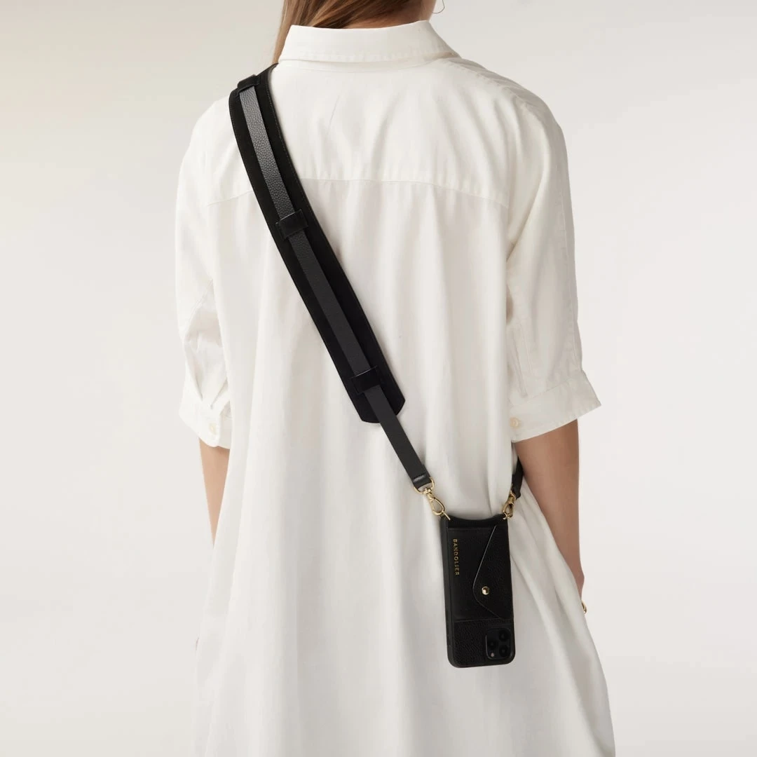 Bandolier Unisex Blended Fabrics Street Style Plain Leather Co-ord For Women Black/gold X Iphone 13 6 Bandolier Unisex Blended Fabrics Street Style Plain Leather Co-ord For Women Black/gold X Iphone 13 - Image 6