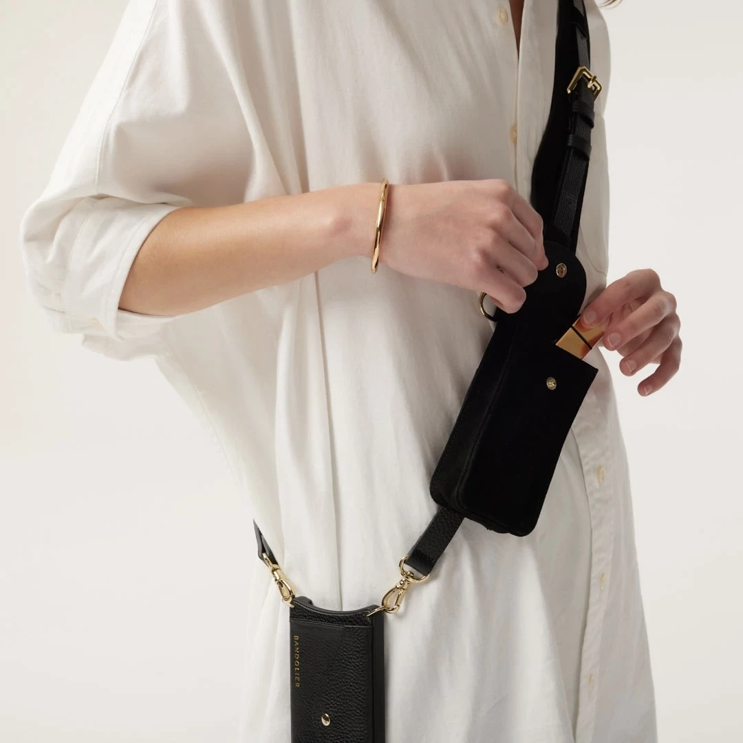 Bandolier Unisex Blended Fabrics Street Style Plain Leather Co-ord For Women Black/gold X Iphone 13 7 Bandolier Unisex Blended Fabrics Street Style Plain Leather Co-ord For Women Black/gold X Iphone 13 - Image 7