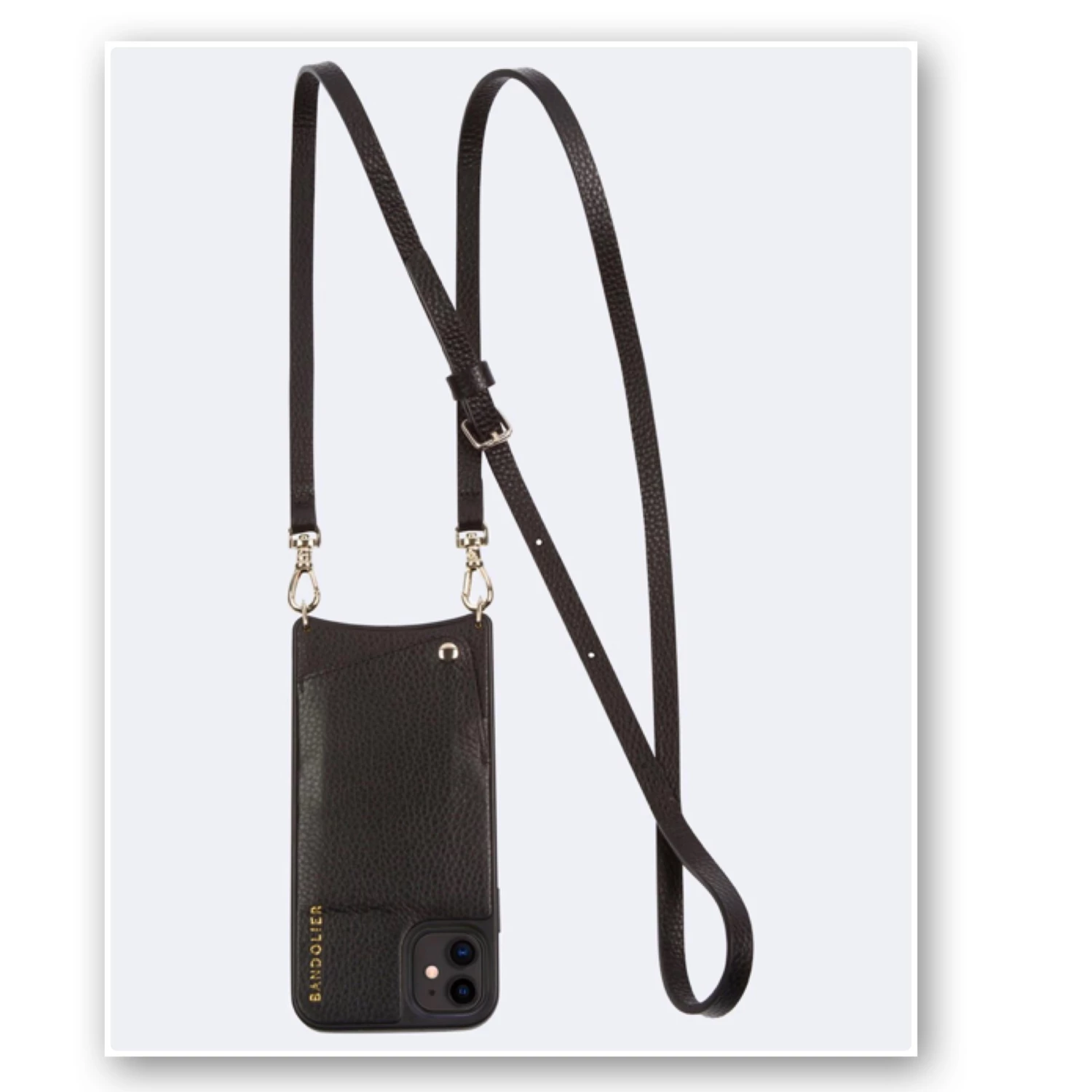 Bandolier 2019-20FW Unisex Plain Leather IPhone XS Max IPhone XR Logo For Women Black/pewter X Iphone Xsmax 4 Bandolier 2019-20FW Unisex Plain Leather IPhone XS Max IPhone XR Logo For Women Black/pewter X Iphone Xsmax - Image 4