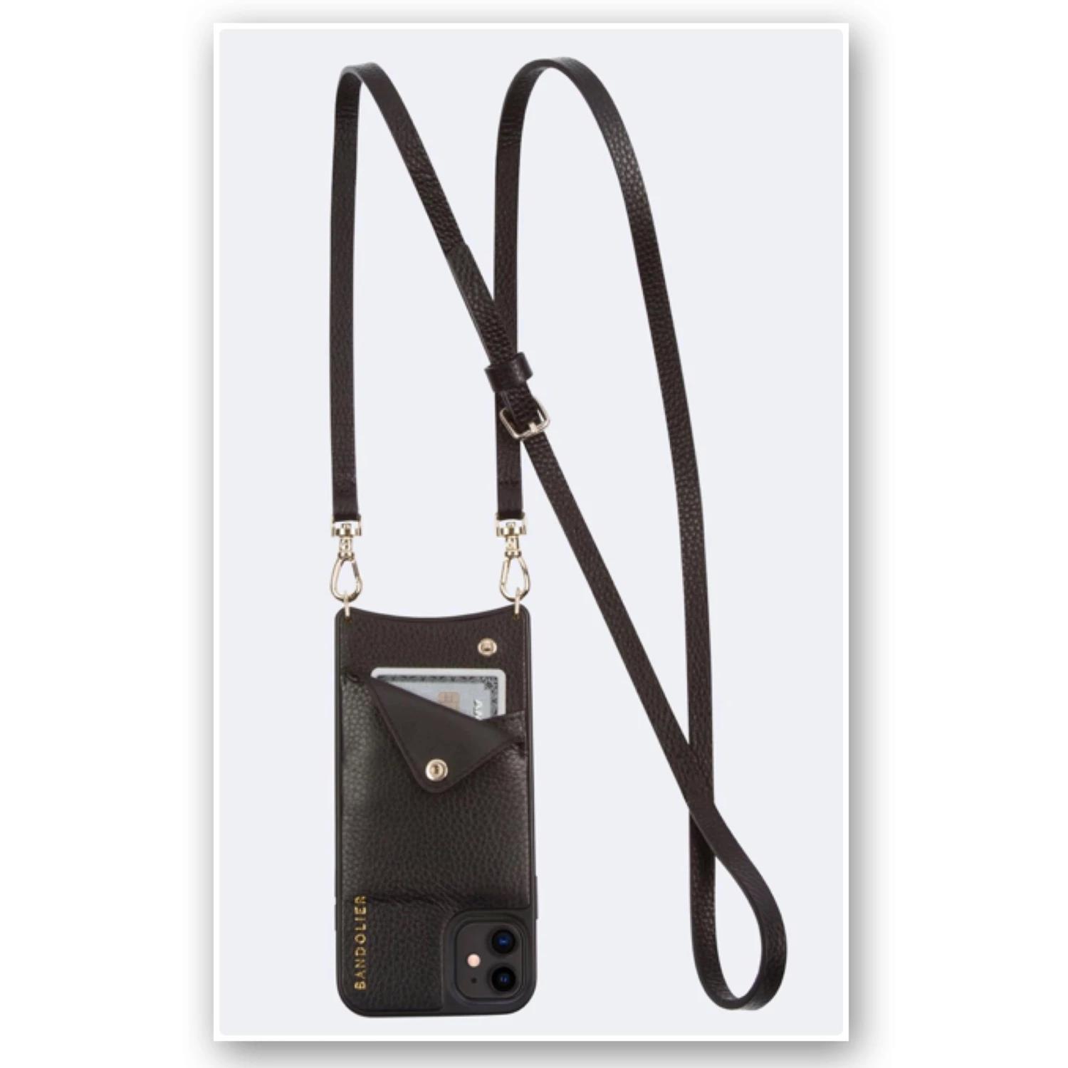 Bandolier 2019-20FW Unisex Plain Leather IPhone XS Max IPhone XR Logo For Women Black/pewter X Iphone Xsmax 5 Bandolier 2019-20FW Unisex Plain Leather IPhone XS Max IPhone XR Logo For Women Black/pewter X Iphone Xsmax - Image 5