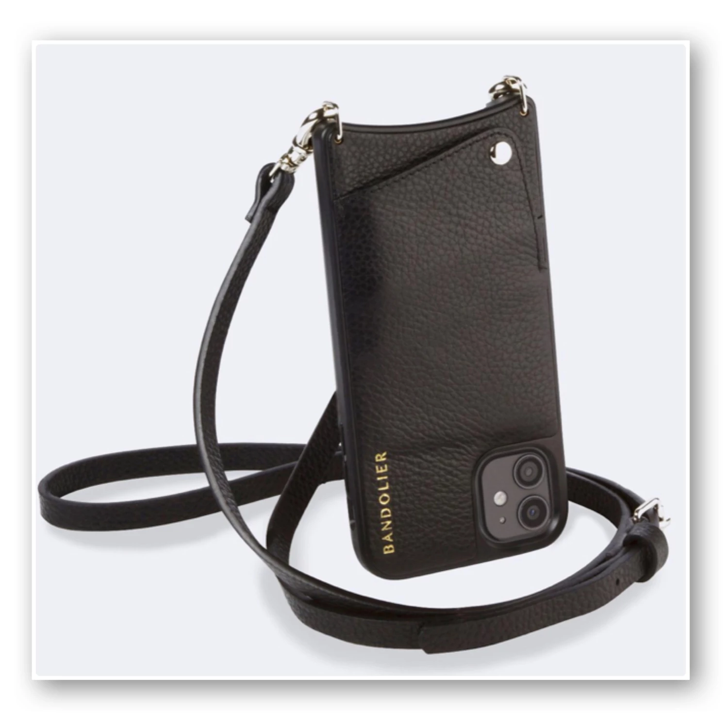 Bandolier 2019-20FW Unisex Plain Leather IPhone XS Max IPhone XR Logo For Women Black/pewter X Iphone Xsmax 6 Bandolier 2019-20FW Unisex Plain Leather IPhone XS Max IPhone XR Logo For Women Black/pewter X Iphone Xsmax - Image 6