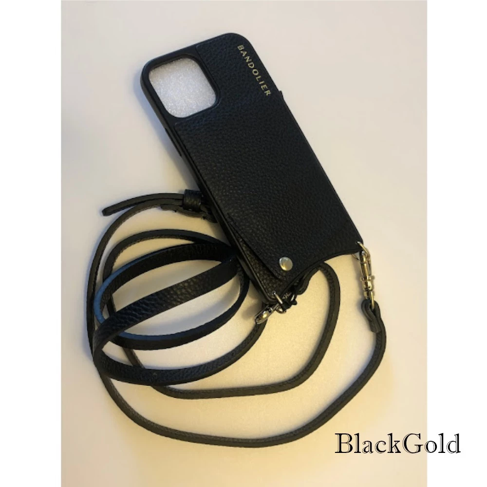 Bandolier EMMA 2020-21FW Plain Leather Logo Smart Phone Cases For Women Black/pewter X Iphone 12 Pro Max 4 Bandolier EMMA 2020-21FW Plain Leather Logo Smart Phone Cases For Women Black/pewter X Iphone 12 Pro Max - Image 4