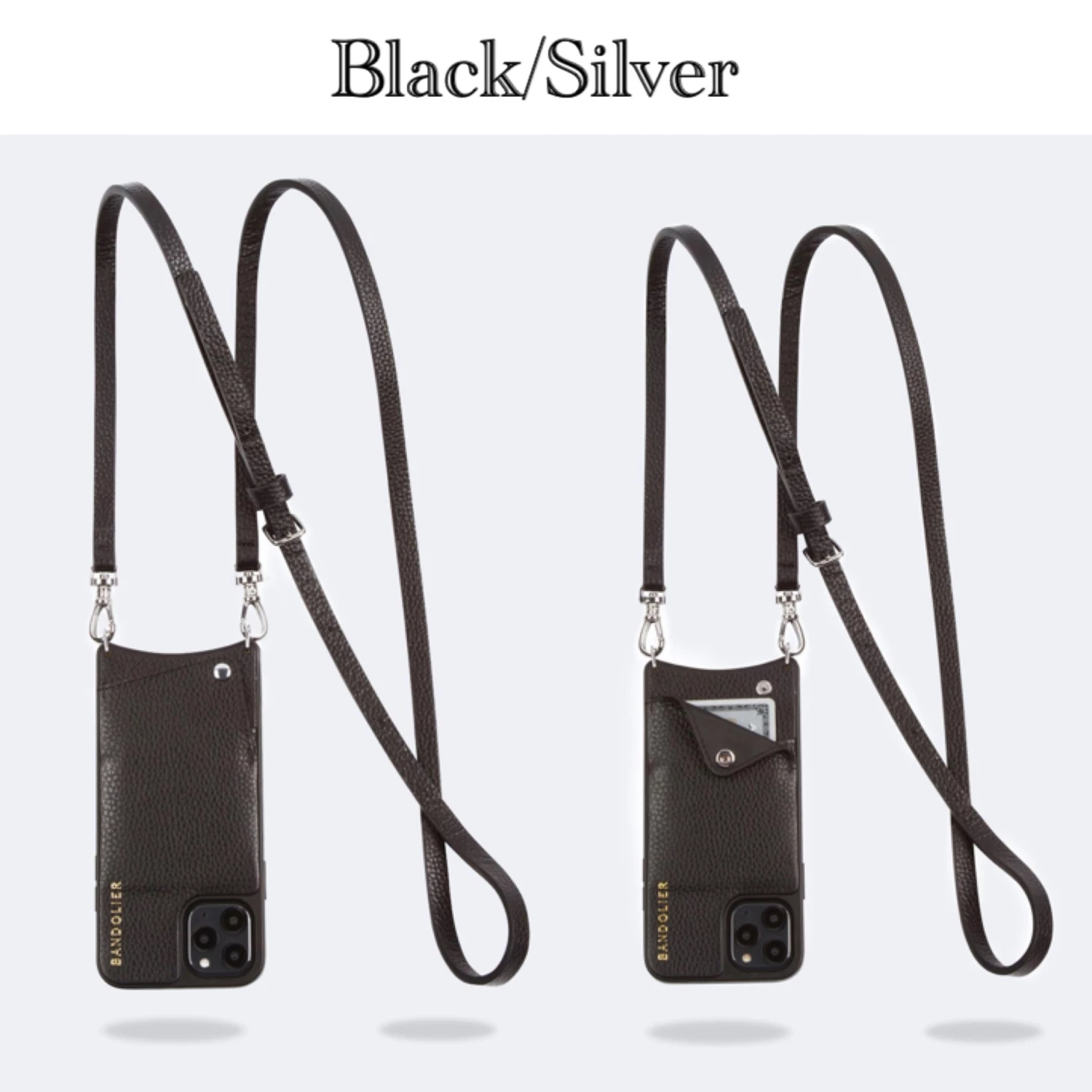 Bandolier EMMA 2020-21FW Plain Leather Logo Smart Phone Cases For Women Black/pewter X Iphone 12 Pro Max 13 Bandolier EMMA 2020-21FW Plain Leather Logo Smart Phone Cases For Women Black/pewter X Iphone 12 Pro Max - Image 13